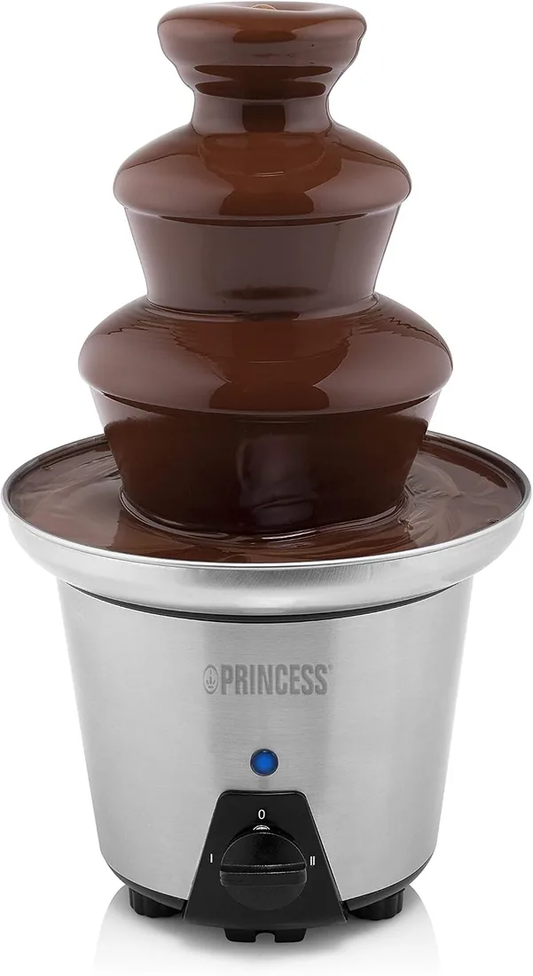 Princess 292998 Fuente de chocolate XL con 2 ajustes de potencia, 3 alturas, 0,7 litros de capacidad, 32.5 cm de altura, carcasa de acero inoxidable, apta para todo tipo de chocolate, 90 W foto 3