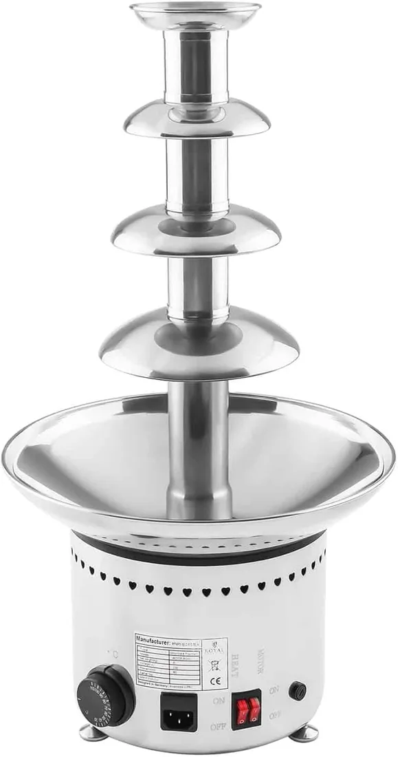 Royal Catering Fuente de chocolate eléctrica Cascada RCCF-230W (4 niveles, 6 kg, 230 W, Acero inoxidable) foto 3