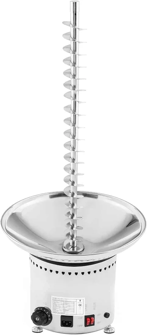 Royal Catering RCCF-65W4 Fuente de Chocolate Eléctrica Founde Chocolate (6 kg, 200 W, Temperatura 0–110 °C, 5 Niveles) Acero Inoxidable foto 3