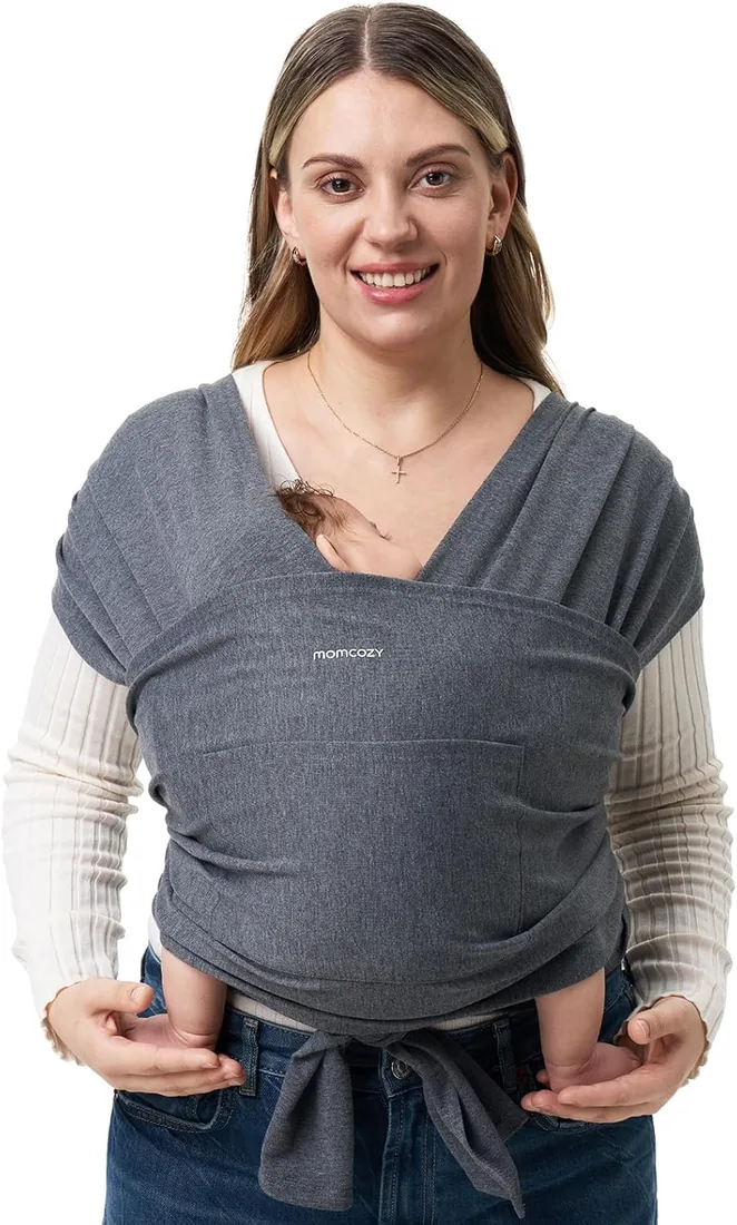Momcozy Fular Portabebés Ajustable, 3,6-15 kg, OEKO-TEX foto 2
