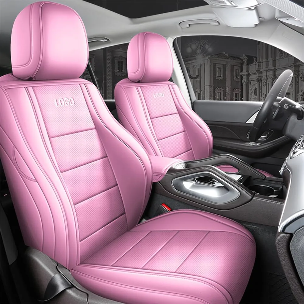 Fundas De Asiento Diseño Para Honda Accord 2023-2026 (Undécima Generación) | Ajuste 1:1 Asiento Original Compatible Con Airbag Lateral Y Calefacción Resistente Rayos UV Fácil Limpieza Rosa Polvo