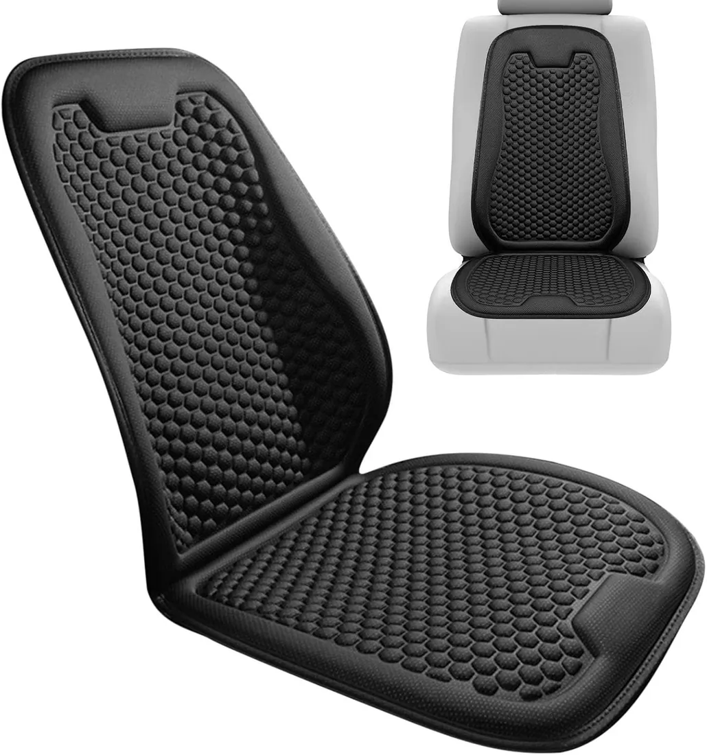 Respaldo Asiento De Auto Refrescante Fundas Refrigerante Asientos Coche | Cojín Con Ventilación Para Asiento De Coche Clima Caluroso Autocaravana Camión Sedán Pickup Furgoneta SUV