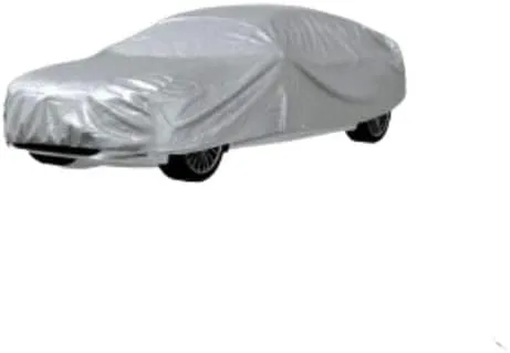 Funda Protectora Universal para Coche SUV | Lona Impermeable Antilluvia y Antipolvo | Cubierta Exterior/Interior con Protección UV | Resistente Color Plateado (533x175x119cm - Sedán XL)