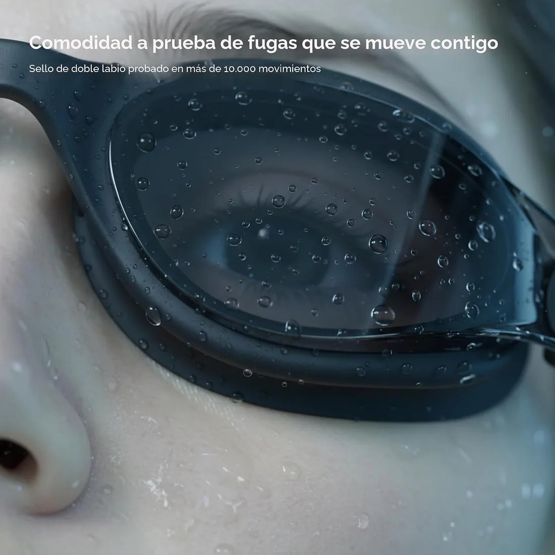 Gafas Natacion Hombre Mujer Profesionales Proteccion UV | Antiappant, Lentes De Colores Transparentes, Estanca, Gafas Piscina Adultos Adolescentes foto 2