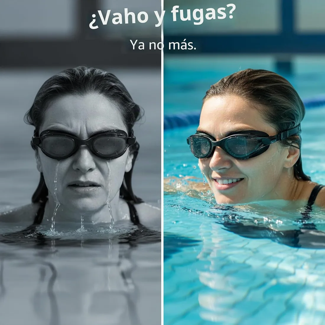Gafas Natacion Hombre Mujer Profesionales Proteccion UV | Antiappant, Lentes De Colores Transparentes, Estanca, Gafas Piscina Adultos Adolescentes foto 3