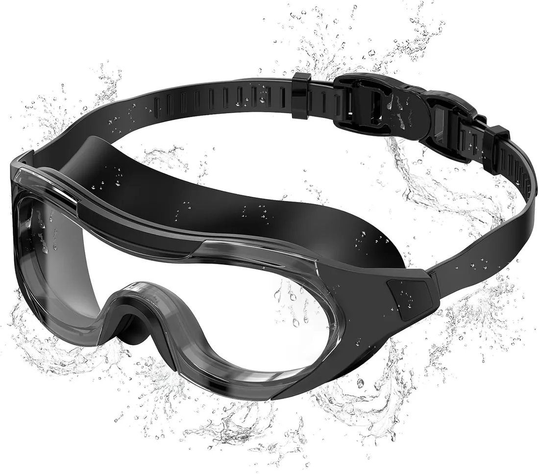 Gafas Piscina Antiniebla con Visión Clara, Protección UV, Ajuste Rápido, Junta de Silicona, Unisex Gafas Natacion para Hombre y Mujer Adolescentes