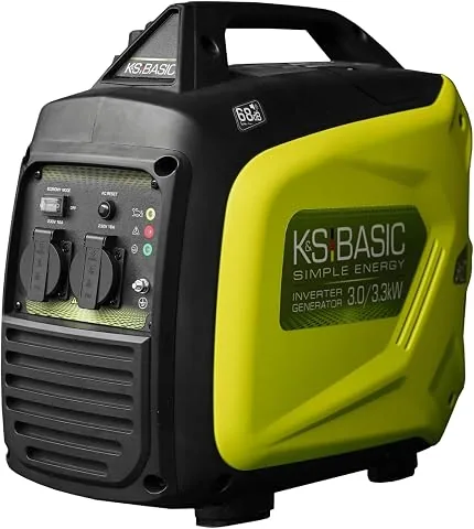33i S Generador Electrico Gasolina 3000 W Generador Inverter Silencioso Portátil de Emergencia, bobinado 100% de cobre, 230V Ligero Salidas USB/AC/DC,68 dB para Camping Autocaravan Apagon foto 2