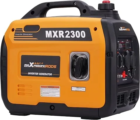 maXpeedingrods Generador Electrico Gasolina 2300W Pico Generador Inverter Silencioso Portátil de Emergencia, 230V Ligero Salidas USB/DC para Camping Autocaravan Apagon foto 3