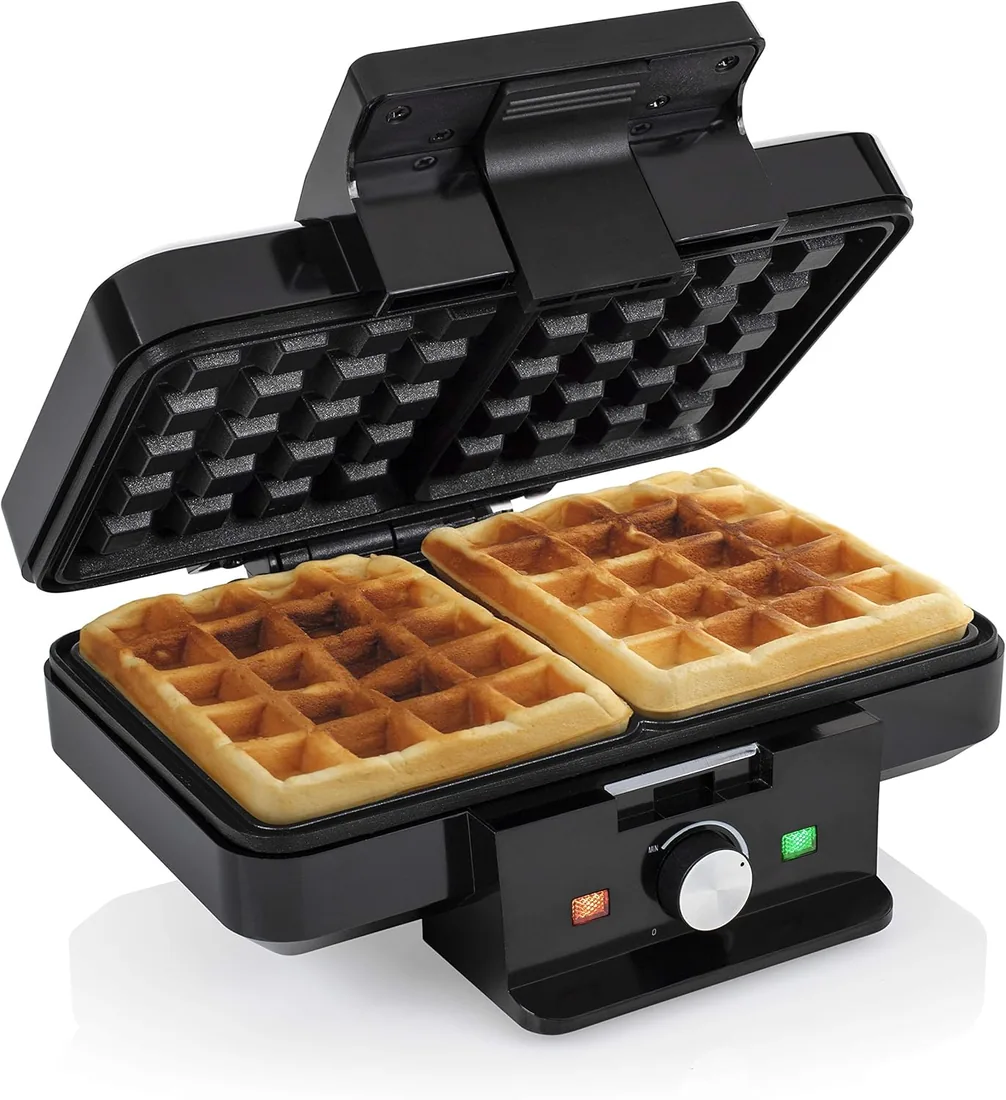 Tristar Gofrera para 2 gofres – 1000 W – Uso extraseguro – Nuevo estándar CE – Superficie antiadherente