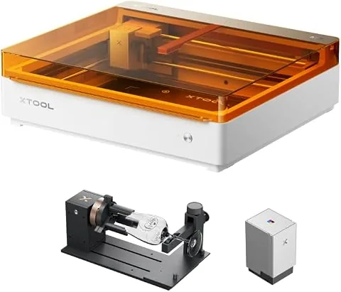 xTool M2 Grabadora Láser 10W con Impresora CMYK y Accesorio Rotativo RA3 Lite, Máquina de Grabado Láser Cerrada Clase 1 para Vasos, Tazas, Madera y Cuero, Máquina Todo en 1 para Manualidades DIY foto 2
