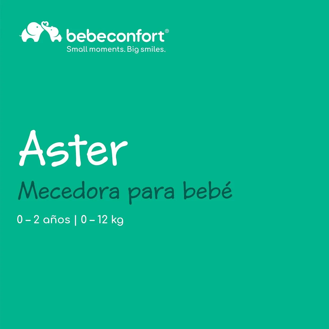 Bebeconfort Aster, Hamaca Bebé, 0–2 años, Ligera (2,7 kg), Portátil, Ultracompacto Plegable, Respaldo Regulable, Arco de Juguetes Extraíble, Arnés de 3 puntos, Modo Fijo, Tinted Graphite foto 2