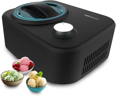 Cecotec Heladera con Compresor de 0,8 L Gelacy 800. 100 W, Máquina de hacer Helados, Control Manual, Tazón Extraíble de Aluminio, Helados en 60 minutos, Funcionamiento Automático foto 3