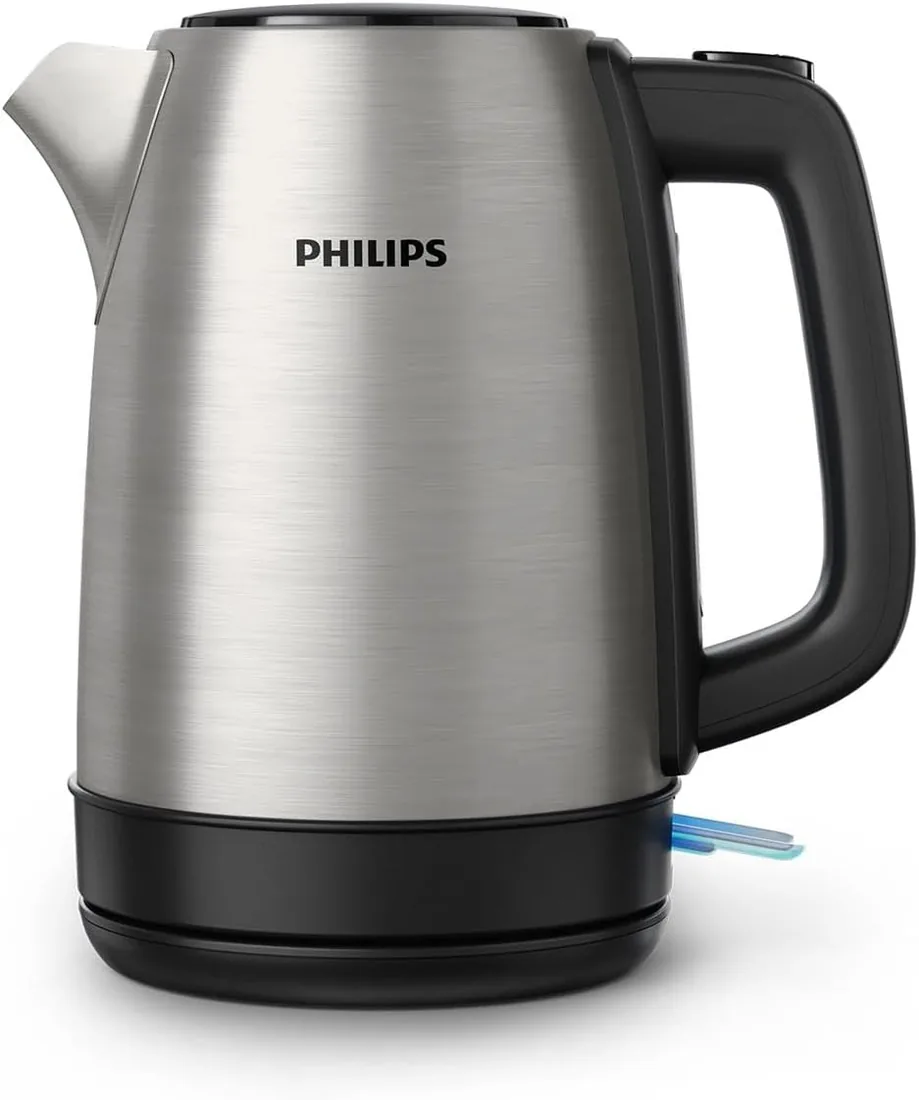 Philips Hervidor de agua eléctrico 1,7L, Ebullición rápida, Acero Inox
