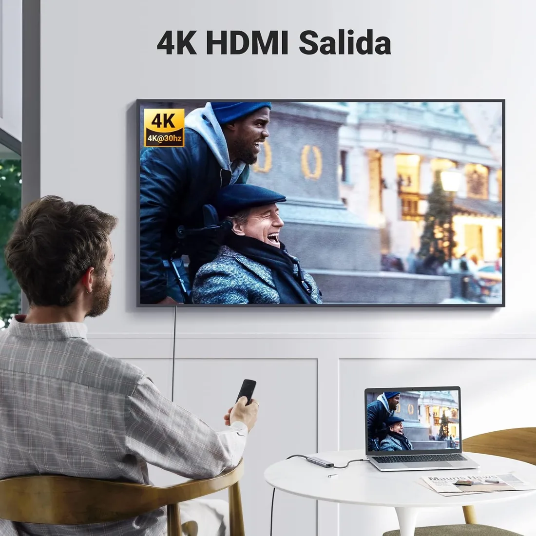 UGREEN Revodok 105 Hub USB C 5 en 1 Adaptador de USB-C a HDMI foto 3