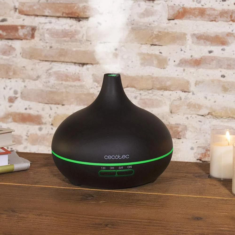 Cecotec Humidificador Ultrasónico y Difusor de Aromas con Temporizador Pure Aroma 300 Yin. 10 W, 300 ml, Temporizador hasta 6 Horas, 7 Colores LED, Función Aromaterapia, Ultrasilencioso foto 2