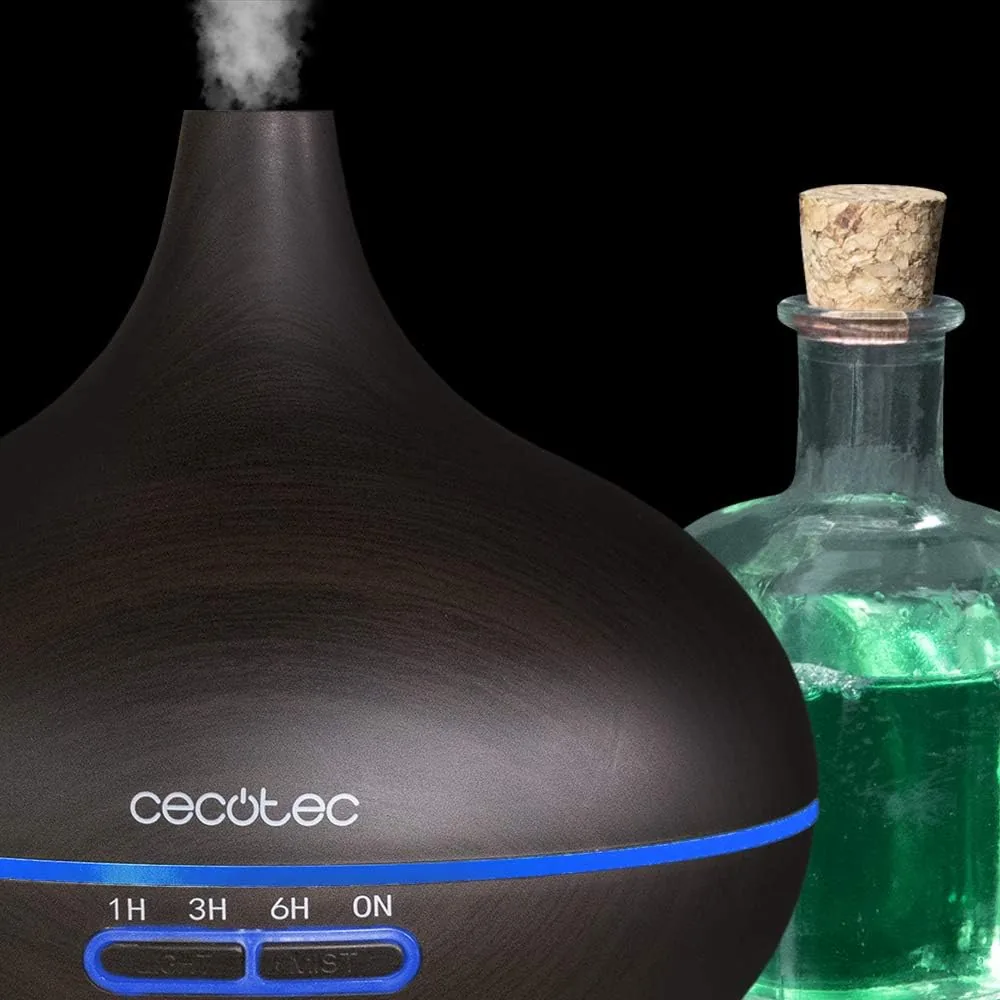 Cecotec Humidificador Ultrasónico y Difusor de Aromas con Temporizador Pure Aroma 300 Yin. 10 W, 300 ml, Temporizador hasta 6 Horas, 7 Colores LED, Función Aromaterapia, Ultrasilencioso foto 3
