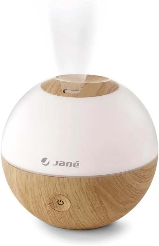 Jané Humidificador Ultrasónico Bebé con Luz, Difusor de Aromas, 2 Velocidades, Vapor Frío, Autoapagado, Salida 360º, Madera foto 3