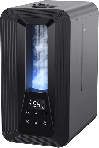 AROEVE 5L Humidificador Niebla Fría Dormitorio Llenado 50H/25dB Silencioso | Top-Fill, Difusor Aromas, Higrostato Intelige