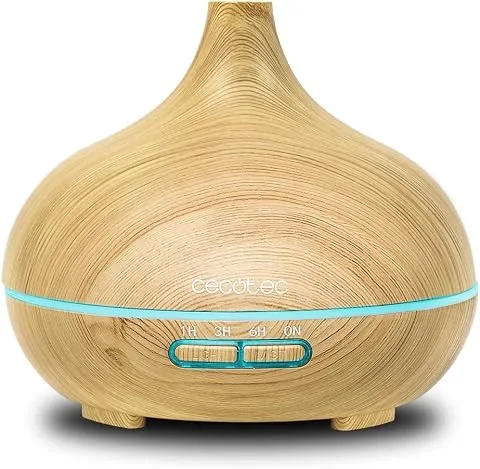 Cecotec Humidificador Ultrasónico y Difusor de Aromas con Temporizador Pure Aroma 300 Yang. 10 W, 300 ml, Temporizador hasta 6 horas, 7 Colores LED, Función Aromaterapia, Ultrasilencioso foto 2