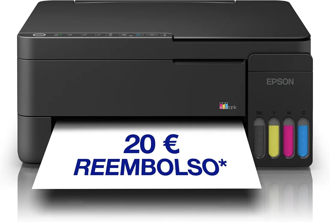 Epson EcoTank ET-2912 | para hogares dinámicos | Wi-Fi | A4 | Impresión, Copia, escaneado | Compatible con AirPrint | Compacta | Incluye hasta 3 años de Tinta