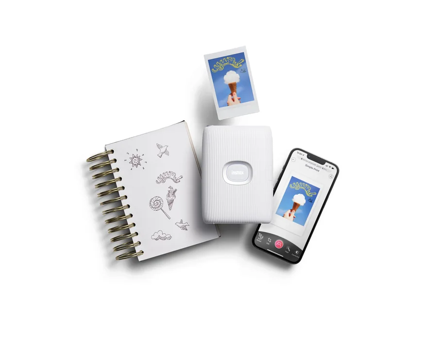 instax Mini LINK2 Clay White, Impresora para teléfonos, Blanca foto 2