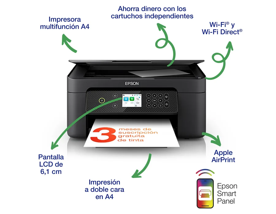 Epson Impresora de inyección de Tinta multifunción Expression XP-4200 A4 con conectividad inalámbrica y 3 Meses Gratis de suscripción ReadyPrint Flex* — Ref. K8N9 foto 2