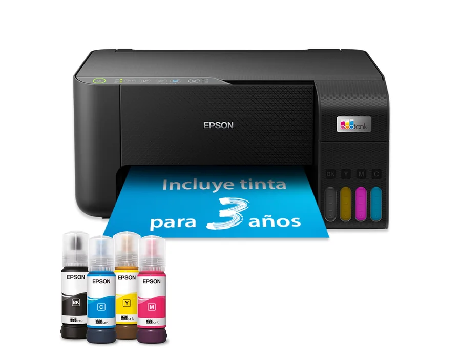Epson Impresora multifunción EcoTank ET-2862 A4 con depósito de Tinta, conexión Wi-Fi y hasta 3 años de Tinta incluida