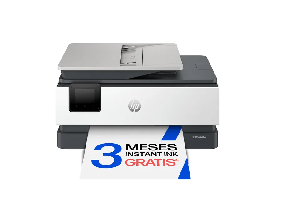 HP OfficeJet Pro 8122e, Impresora multifunción Profesional de Tinta A4 a Color, Copia, Escáner, Mobile Fax, Wi-Fi, Impresión a Doble Cara automática, 3 Meses de impresión Instant I