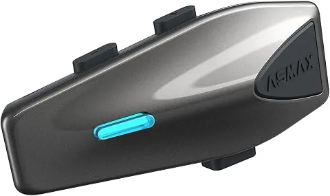 ASMAX S1 Intercomunicador Casco Moto, Mesh Intercom con IA Control de Voz | 10 Vías Intercom, FM, Com foto 2