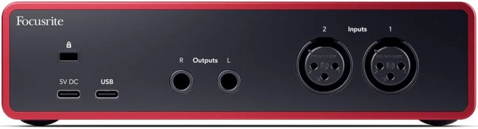 Focusrite Scarlett 2i2 interfaz de audio USB-C 4.ª gen | 2 preamp. de micro, 2 entradas instrumento Hi-Z, 24 bits/192kHz, intervalo dinámico 120 dB, Auto Gain, Clip Safe, modos Air foto 3