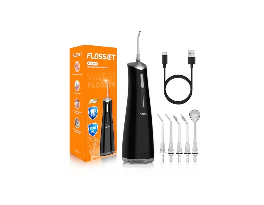 FlossJet Irrigador Dental Inalámbrico Irrigador Bucal Portatil 4 Modos foto 2
