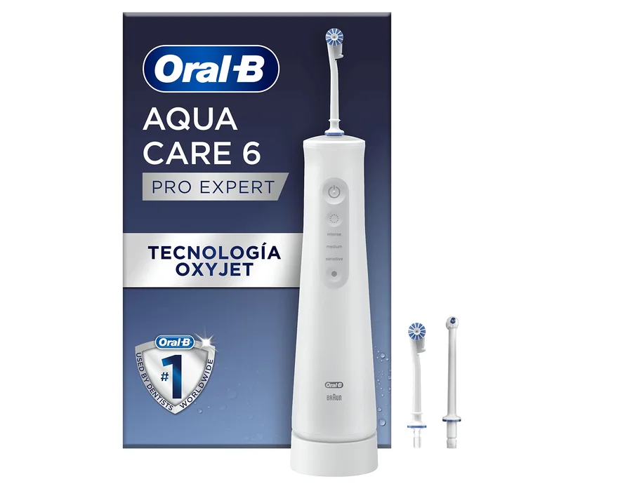 Oral-B Aquacare Pro-Expert Irrigador Dental Inalámbrico, Blanco