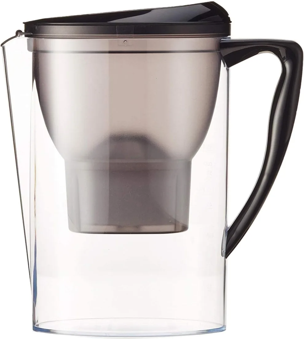 Amazon Basics Jarra de filtrado de agua (2,3 L) - Negro foto 3