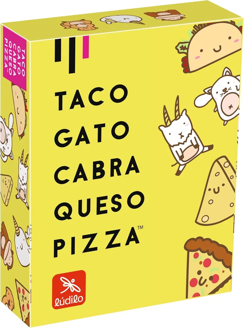 Ludilo - Taco Gato Cabra Queso Pizza | Juegos De Mesa | Juegos De Mesa Niños 8 Años O Más | Juego De Cartas con 60 Cartas | Regalo Niño 8 Años O Más De 3 A 8 Jugadores foto 2