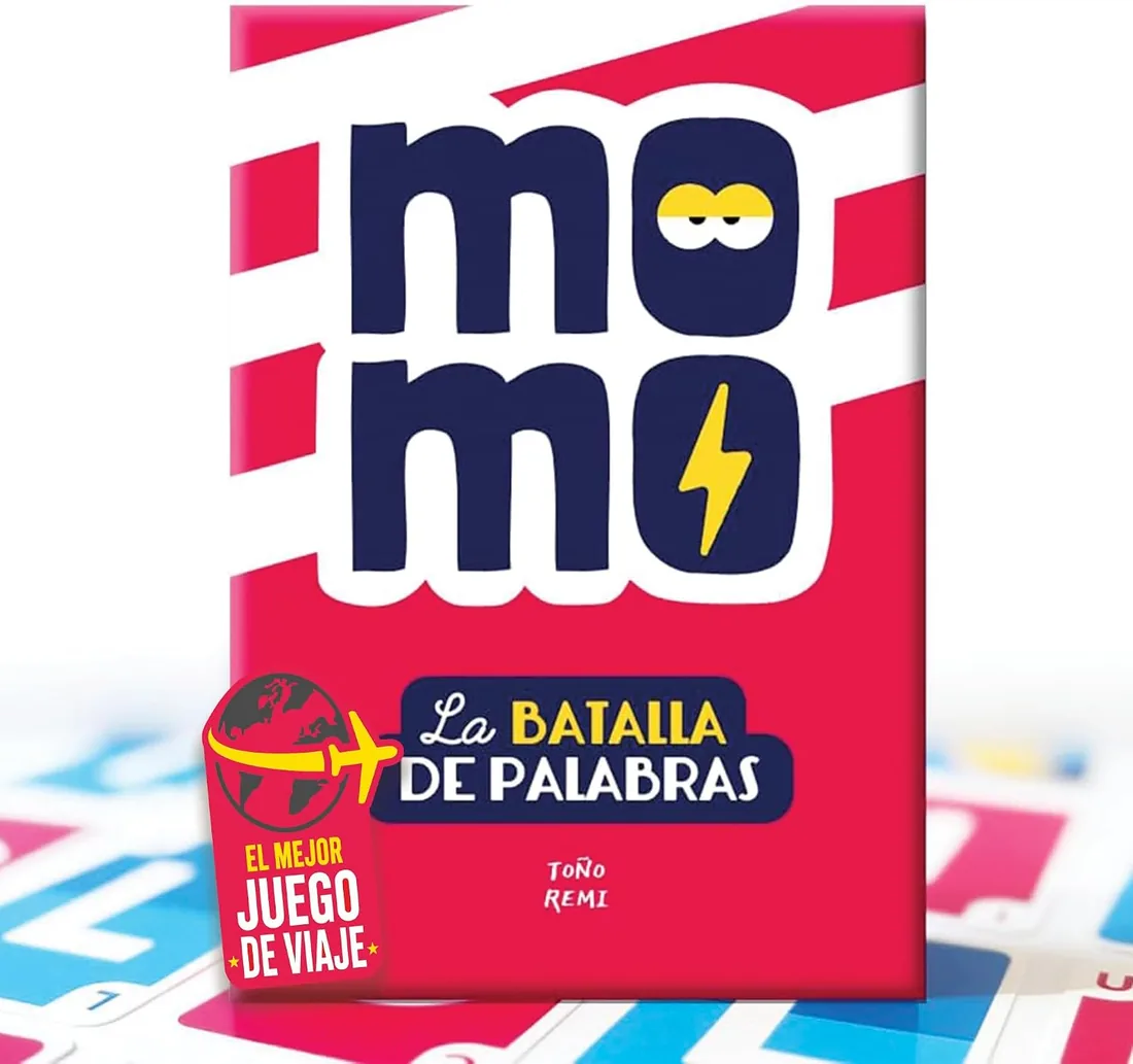 Momo - Juegos de Mesa de Palabras para Niños y Adultos - Divertido, Educativo y sin Pantallas - Regalo Original para Familia y Amigos | Juego de Viaje