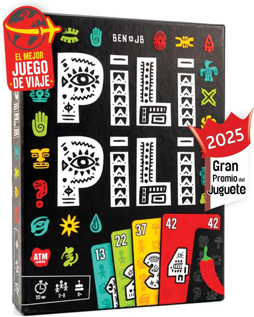 PILI PILI - Juego de Mesa Rápido y Estratégico | Familia y Amigos - en Piscina, Playa o Terraza - Ganador del Gran Premio del Juguete 2025 - Juego de Viaje del Verano