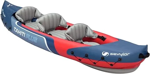 SEVYLOR Tahiti Plus Hinchable, Kayak Blau Rot Grau 385 X 90 Cm 205516, Azul (Blue), 363 X 88 Cm