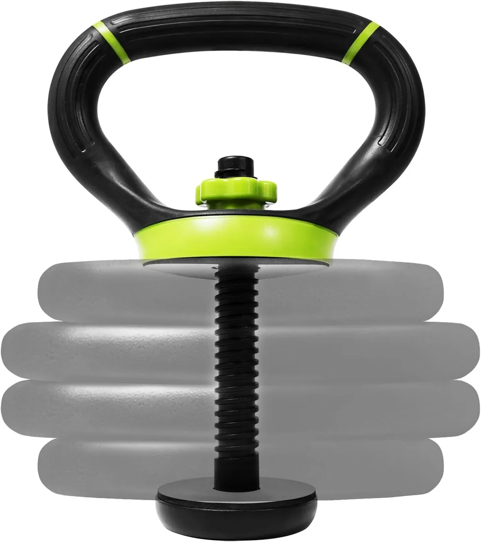 Yes4All Mango Kettlebell Ajustable, Convertidor de Discos con Mango Texturizado para Swings, Deadlifts, Sentadillas, Levantamientos, Get-Ups y Snatches, Diseño Portátil para Gimnasio en Casa foto 3