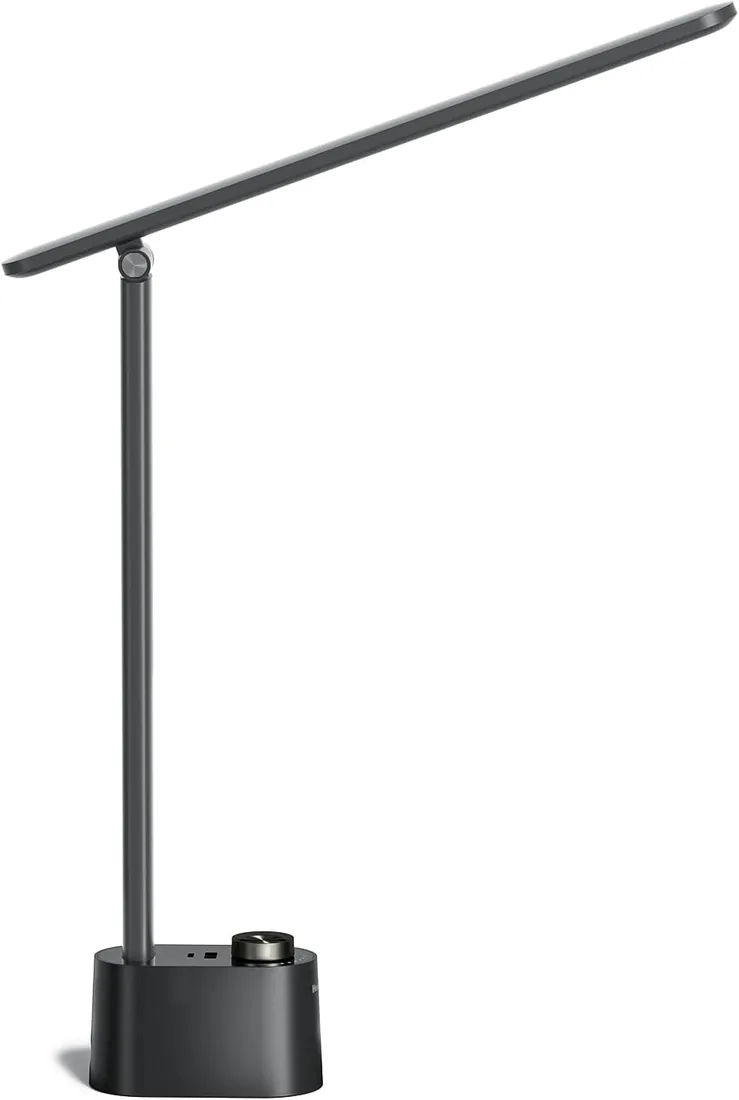 Honeywell HWT-H01 Lámpara De Escritorio LED, Plegable Regulable, Negro
