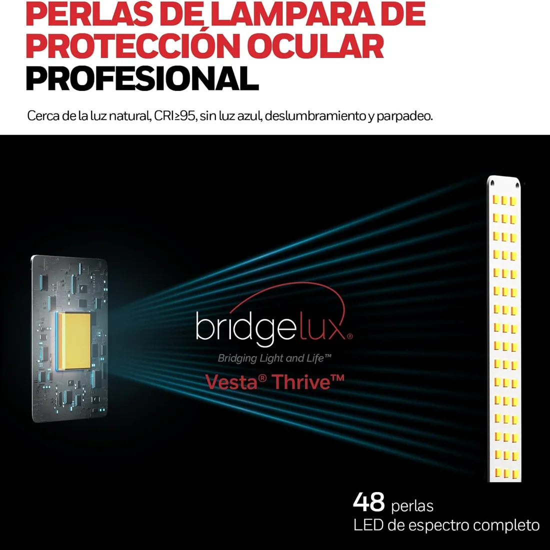 Honeywell HWT-H01 Lámpara De Escritorio LED, Plegable Regulable, Negro foto 2