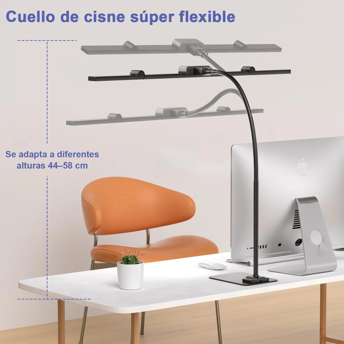 KableRika Lámpara Escritorio LED, 24W Flexo Escritorio con Base, Luz de Arquitecto Regulable, luz monitor con Temporizador, 1500 lúmenes para Leer, Estudiar y Oficina en el Hogar foto 3