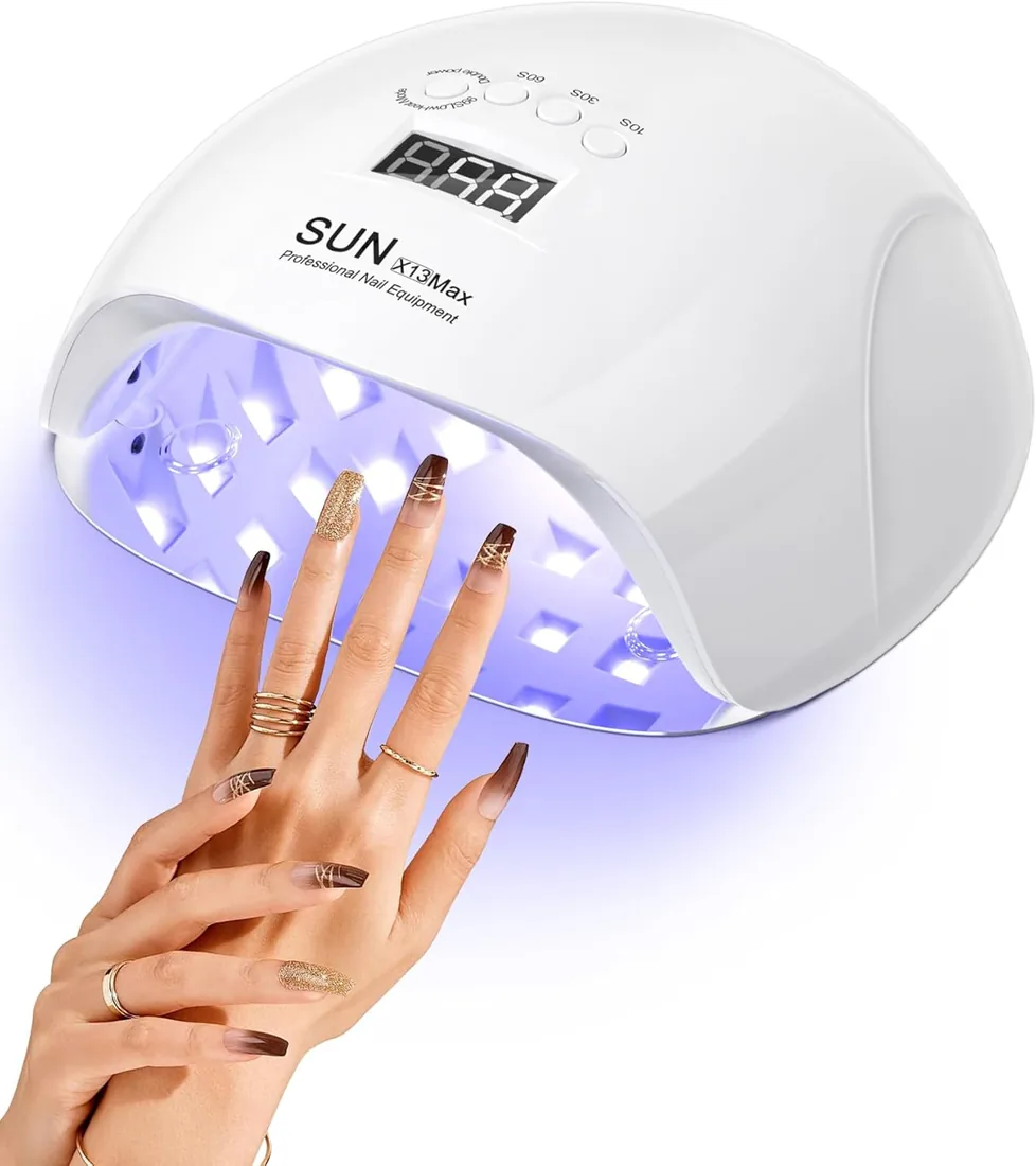 Lámpara Uñas LED, NAILGIRLS UV 220W con 4 Temporizadores,Secador Uñas Profesional con Pantalla LCD,Placa Magnética Extraíble de Secador de Uñas,Secador en Hogar