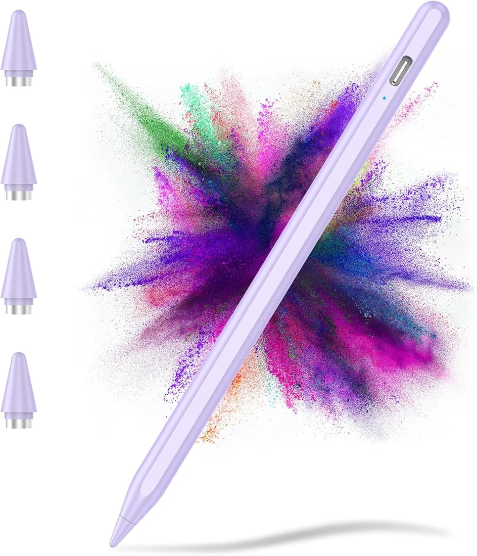 TQQ Lapiz para Tablet Android, 2.0 Lapiz Tablet con Rechazo de Palma, Alta Precisión y Sensibilidad de Inclinación, Compatible con Samsung, Lenovo y Xiaomi (No Compatible con Apple iPad)