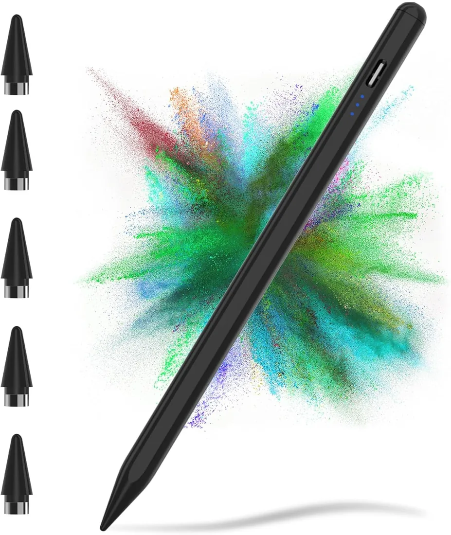 TQQ Lapiz para Tablet Android, 2.0 Lapiz Tablet con Rechazo de Palma, Alta Precisión y Sensibilidad de Inclinación, Compatible con Samsung, Lenovo y Xiaomi (No Compatible con Apple iPad)