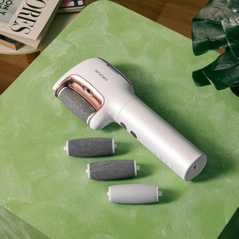 Cecotec Lima Eléctrica Pies Durezas con Batería Recargable SkinCare Steam Silky. Función Vapor, 3 Cabezales, Resistente al Agua IPX7, 3 Velocidades, Rascador Extra, Depósito de Agua Imantado foto 3