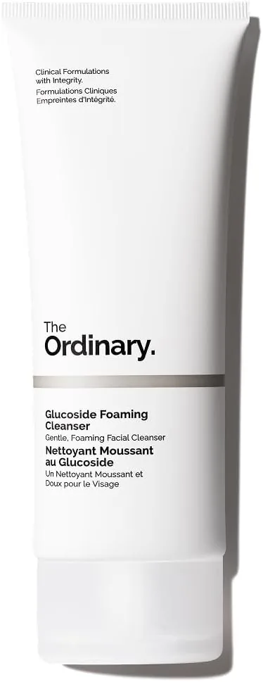 The Ordinary Glucoside Foaming Cleanser, Limpiador Facial Espumoso con Glucósido, Limpieza suave para todo tipo de piel, incluidas las pieles sensibles, 150 ml