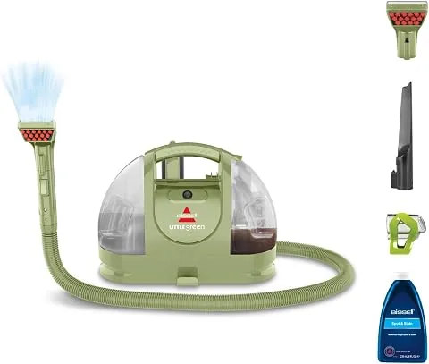 BISSELL Little Green Aspiradora de Agua Tapicería 340W 4098N | Lava aspiradora para manchas cotidianas y suciedad, para al