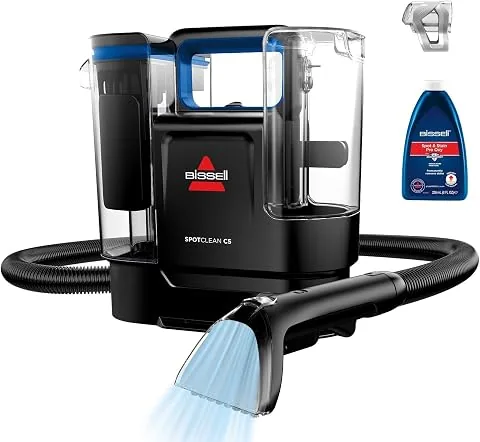 BISSELL SpotClean C5 Aspiradora de Agua Tapicería 400W 3861N | Lava aspiradora ligera con sistema Triple Action, para alfo foto 2