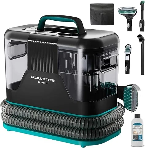 Rowenta Clean It, Aspiradora tapicerías 750 W, 6 Acc, Hasta 13,5 kPa | Limpieza rápida de derrames y manchas, Potente succ
