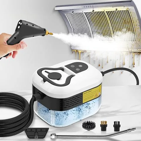 Limpiador a Vapor 2500W, 4.5Bar, 6 Velocidades, 1200ML, Multiusos | Vaporeta Limpieza Hogar, Calentamiento Rápido en 15s,